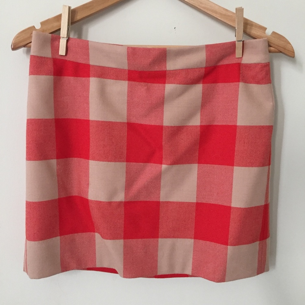 J. Crew Plaid Mini Skirt